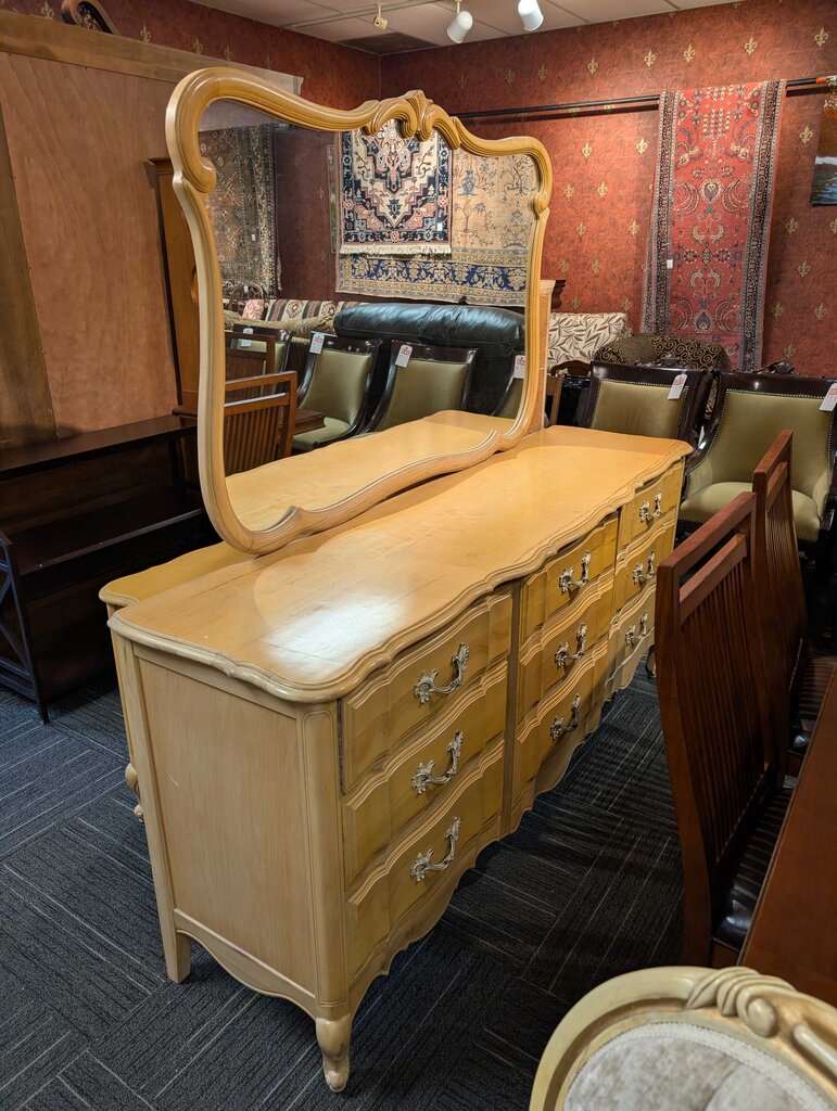 Country French Dresser With Mirror