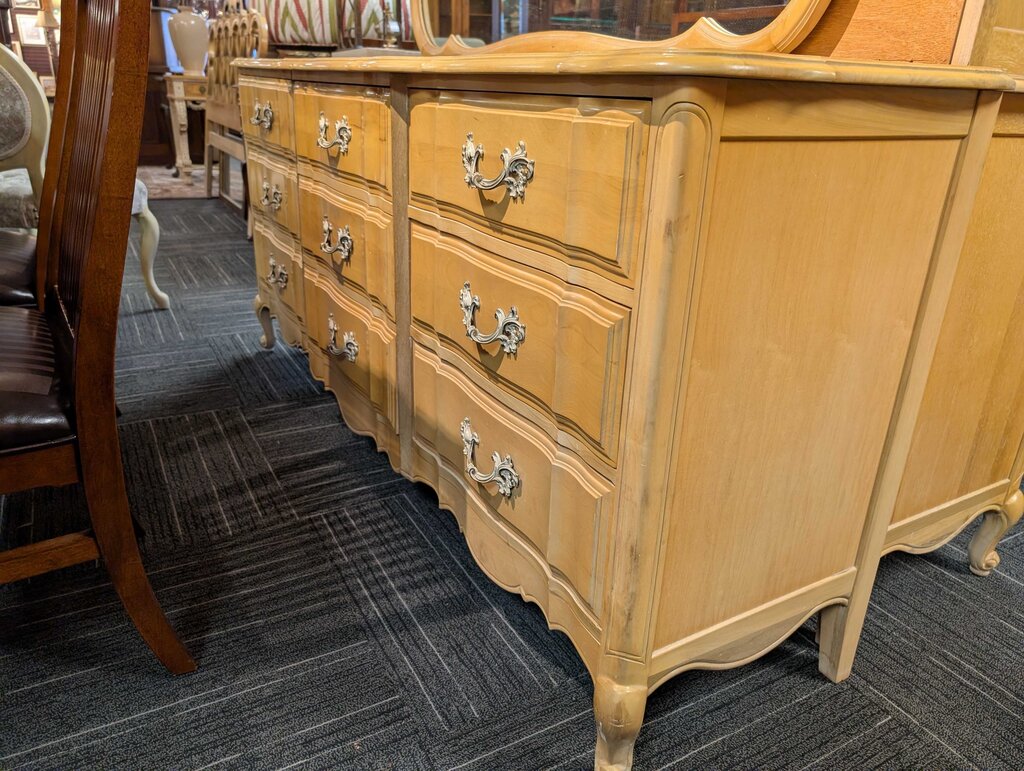 Country French Dresser With Mirror