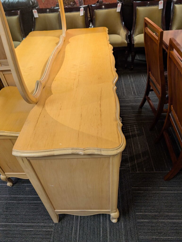 Country French Dresser With Mirror