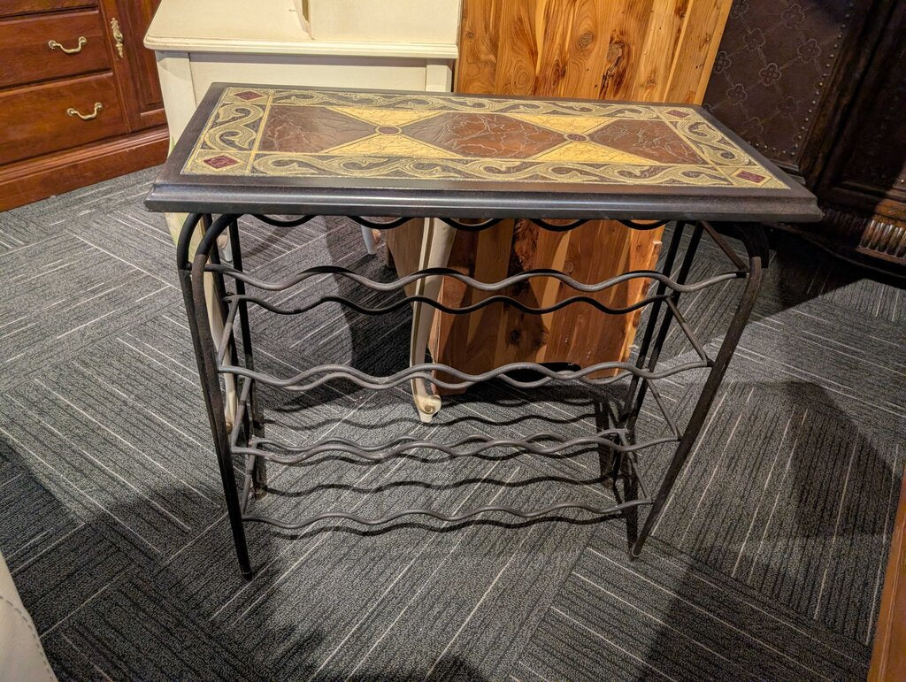 Wrought Iron Wine Rack