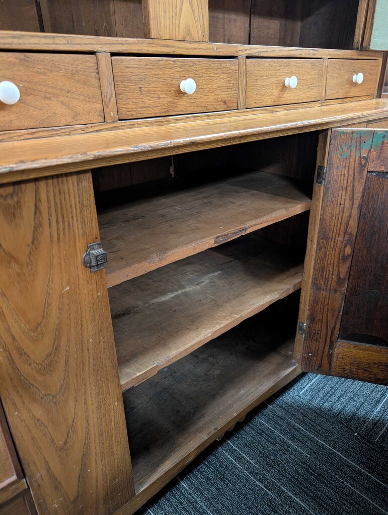 Antique Step Back Cupboard