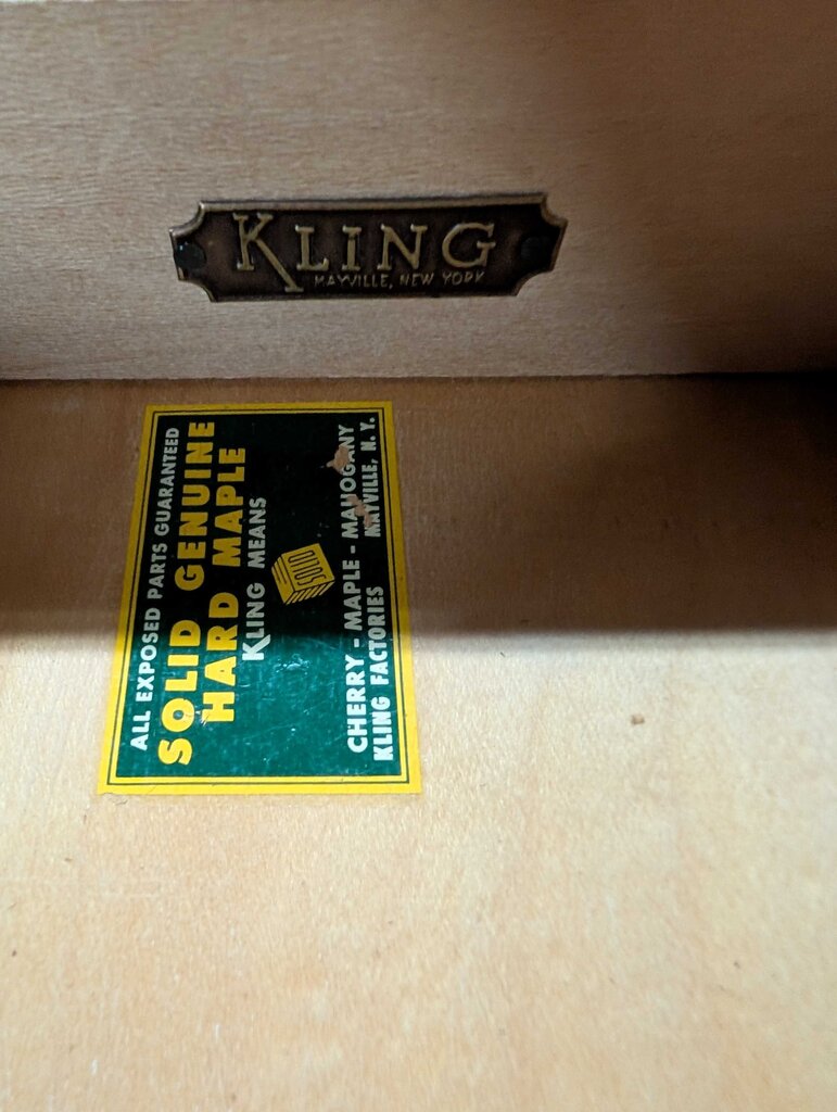 Vintage Maple Desk By Kling