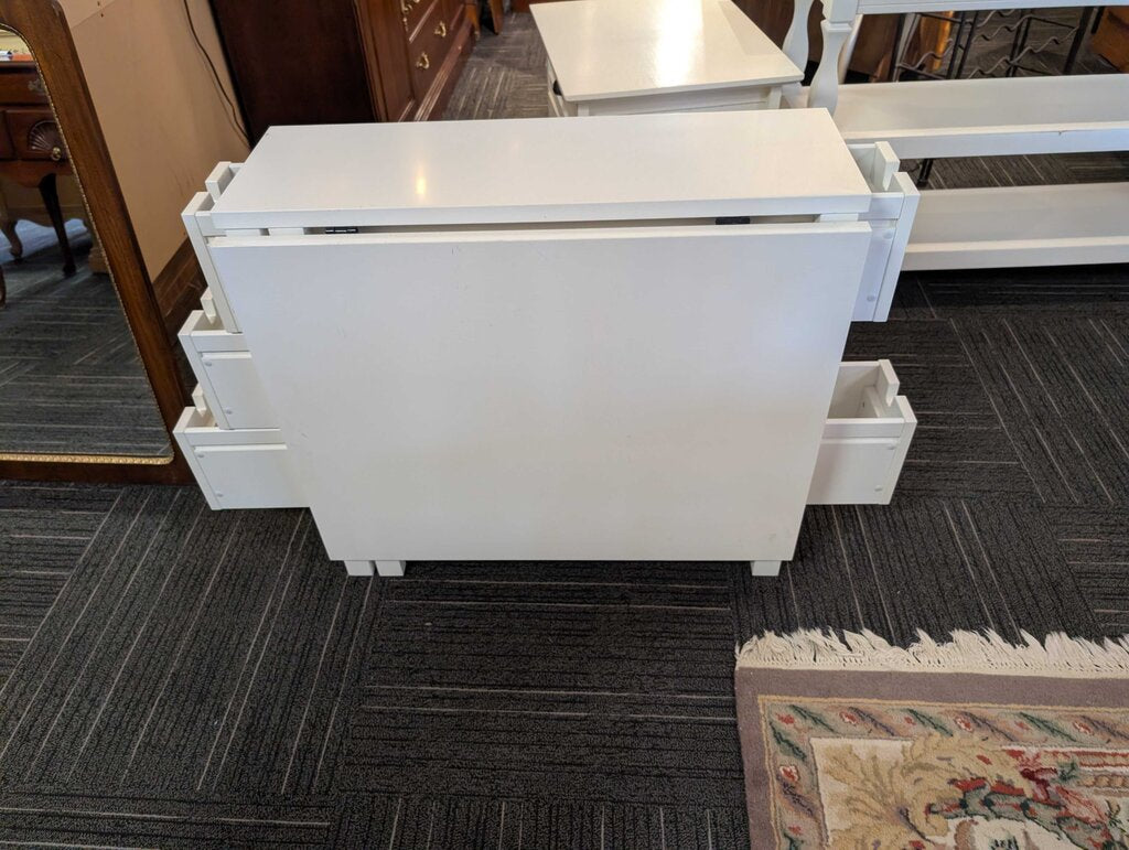 Drop Leaf Five Drawer Table (sixth drawer is missing)