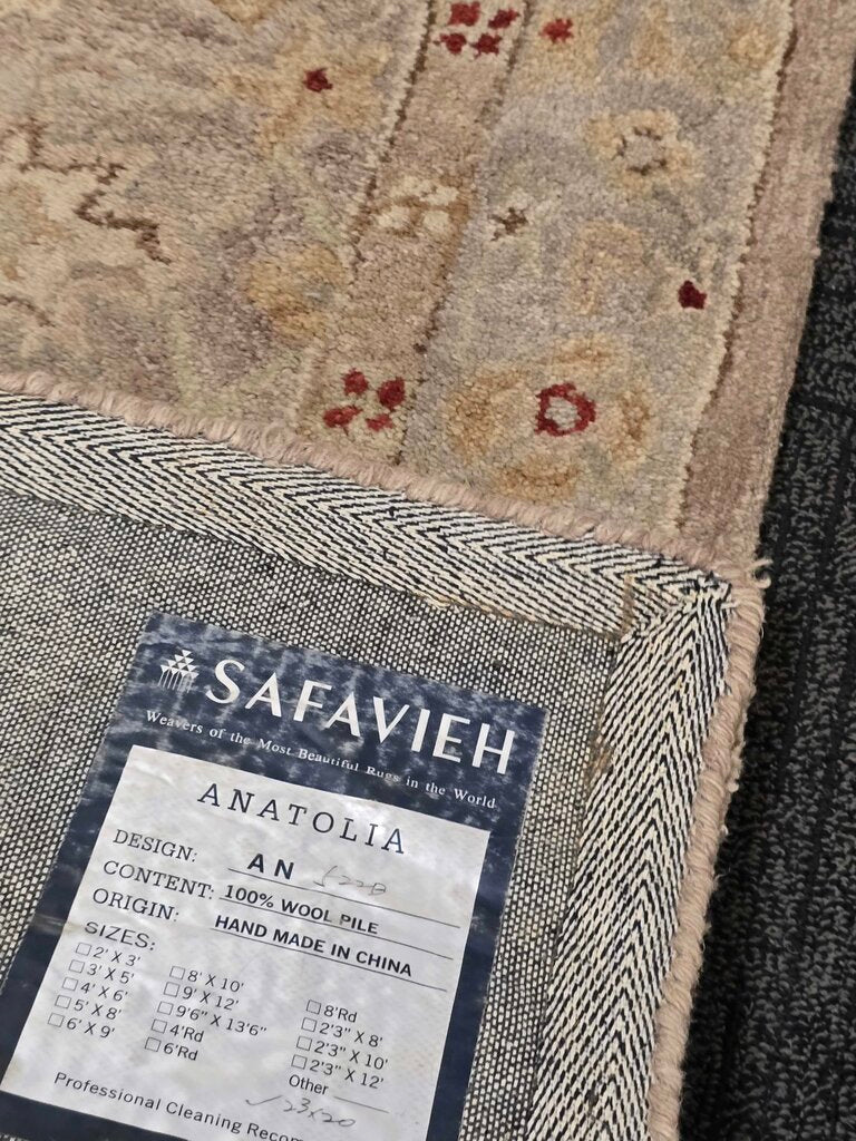 Hand Hooked Wool Runner by Safavieh "Anatolia" 17' by 2'3"