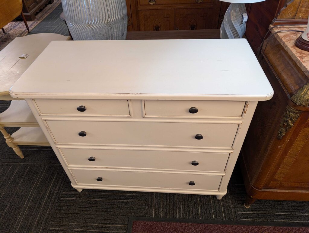 Factory Distressed Five Drawer Dresser