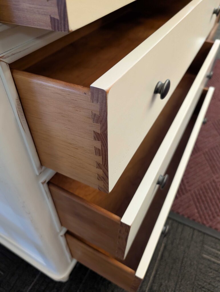 Factory Distressed Five Drawer Dresser