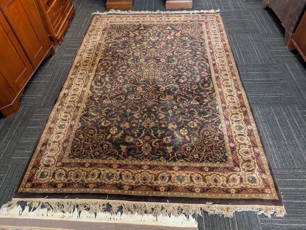 Hand Made Wool Area Rug 6'1''x9'2''