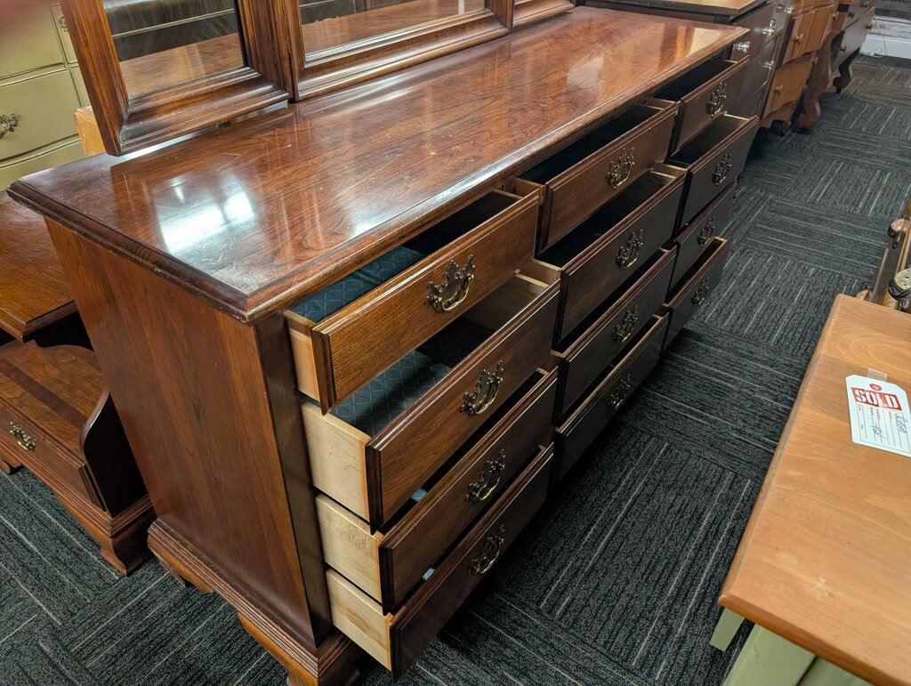Cherry Dresser With Mirror By Chautauqua