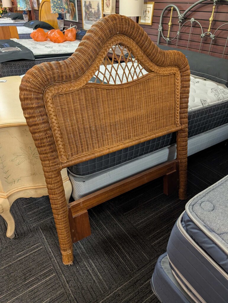 Twin Size Wicker Headboard By Pennsylvania House