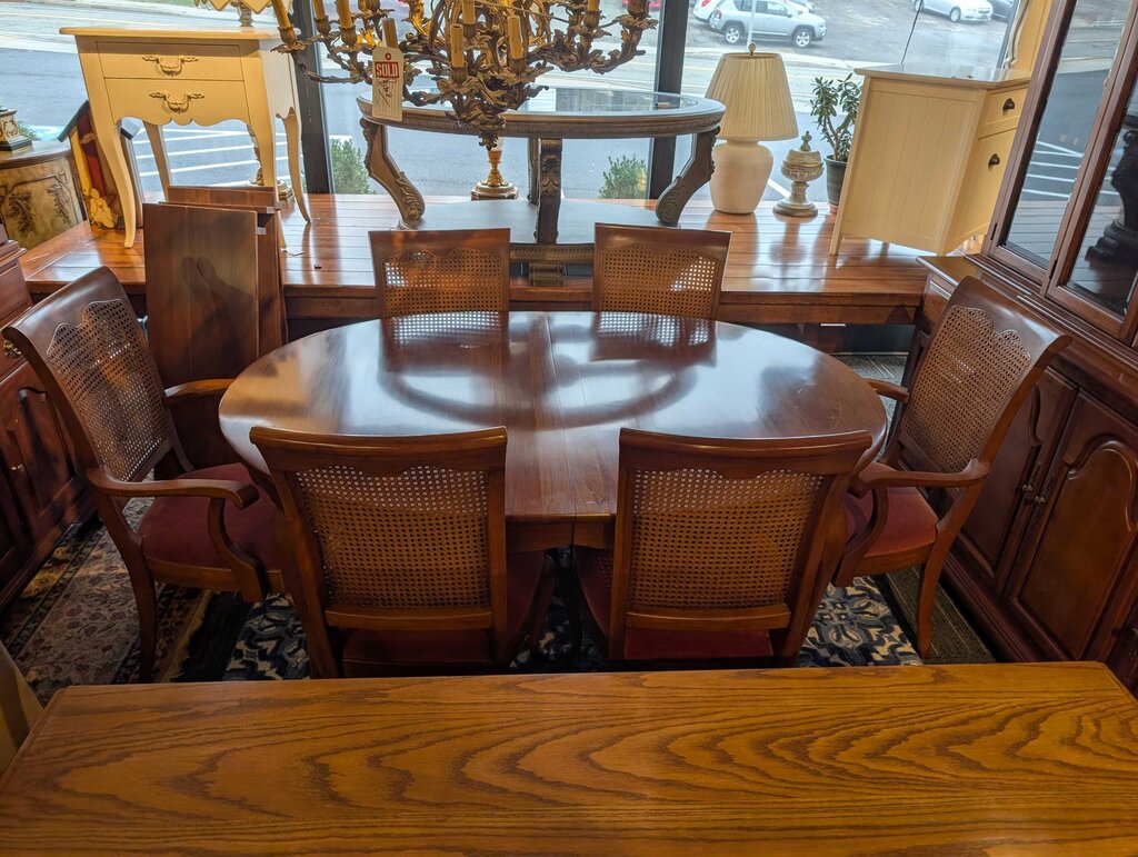 Cherry Table With Six Chairs By Monitor