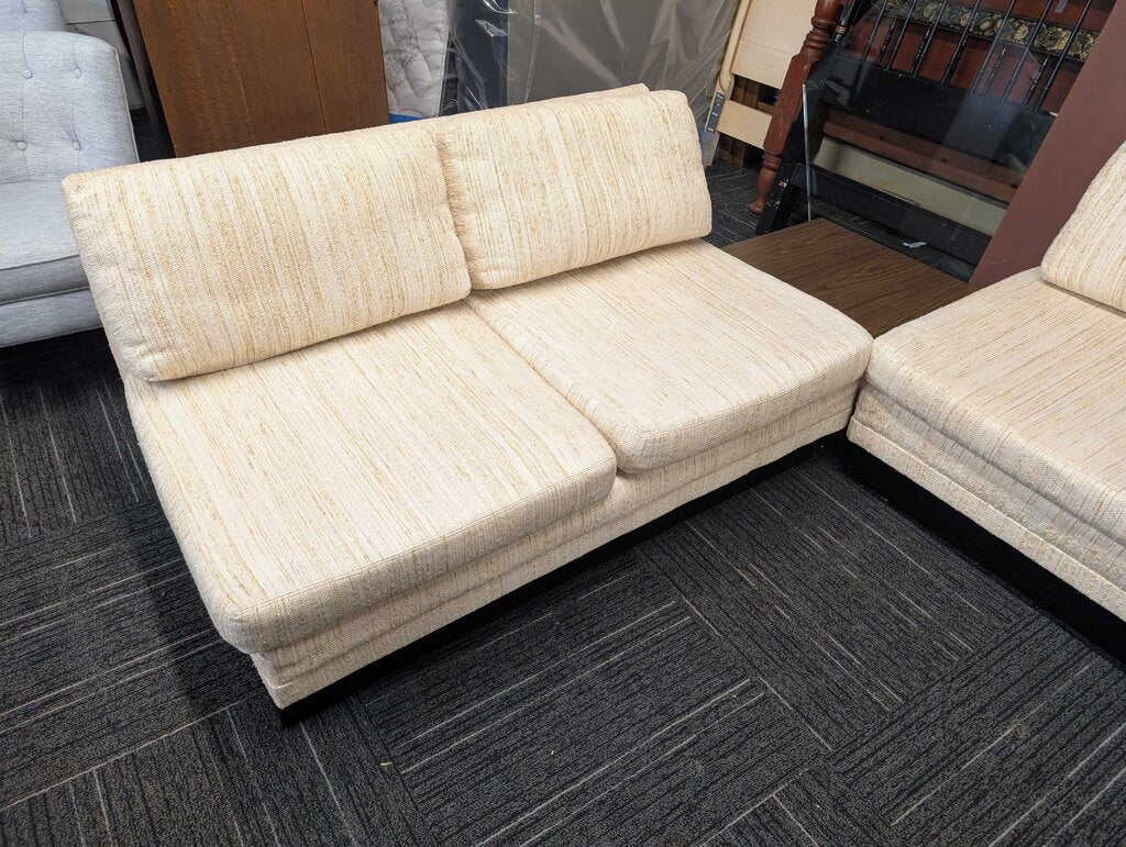 Mid Century Sectional With Attached Side Table By Selig