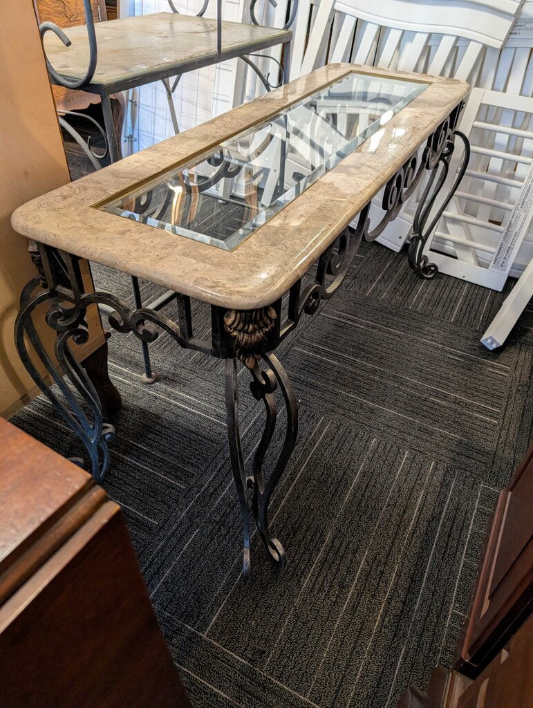 Glass Top Sofa Table