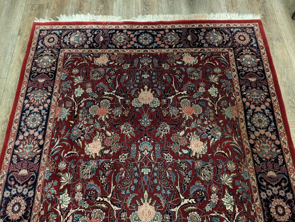 Hand Woven Signed Wool Area Rug 5'10''x9'3''