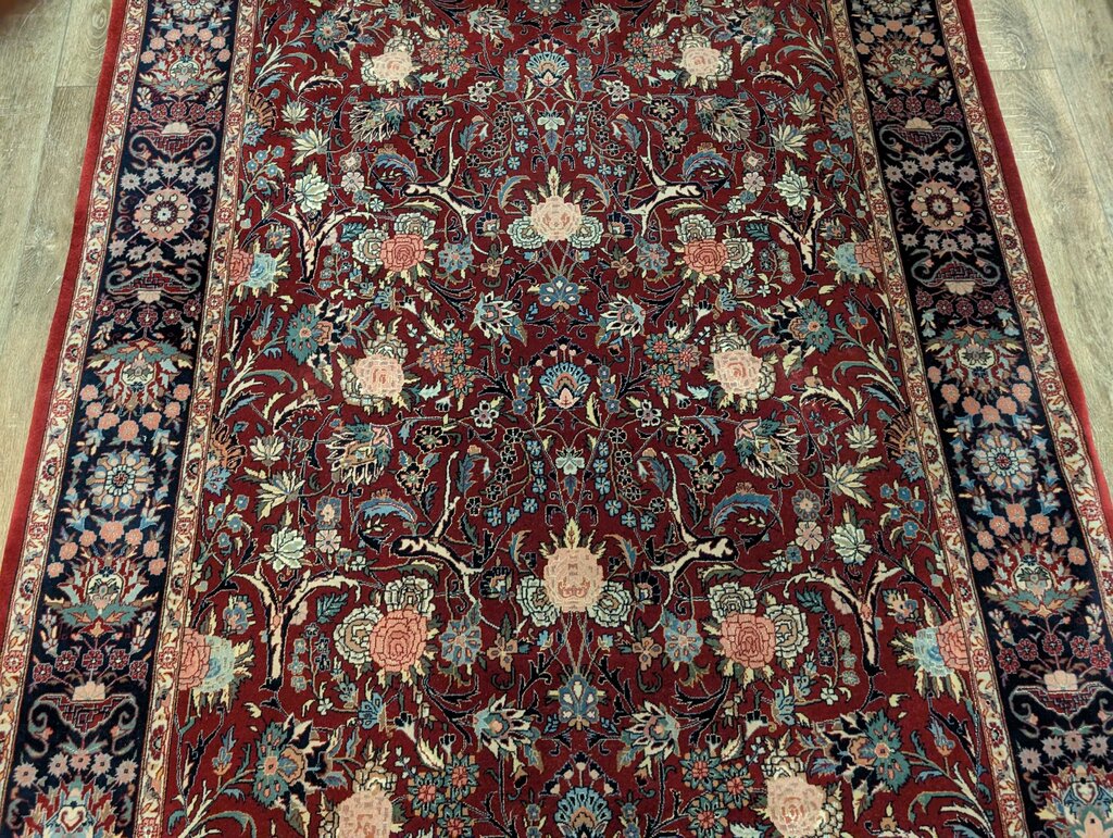 Hand Woven Signed Wool Area Rug 5'10''x9'3''