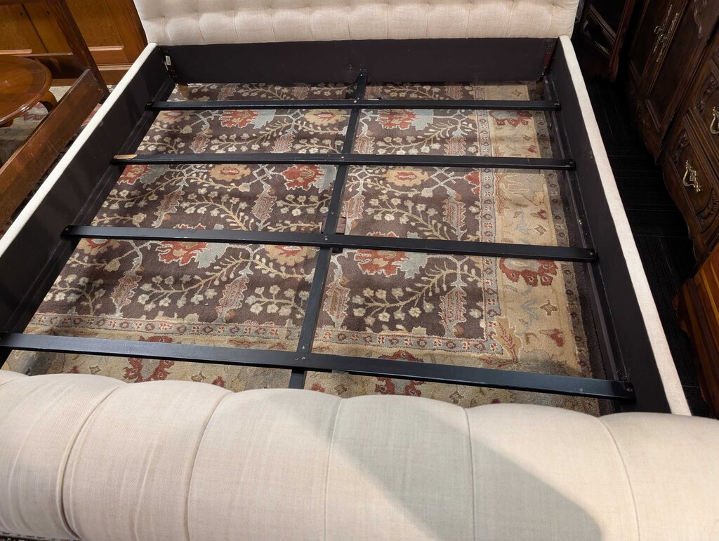 Restoration Hardware King Size Tufted Upholstered Bed