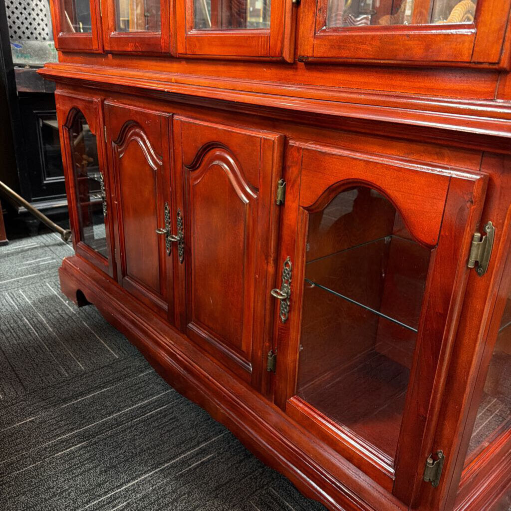 Cherry Finish China Cabinet