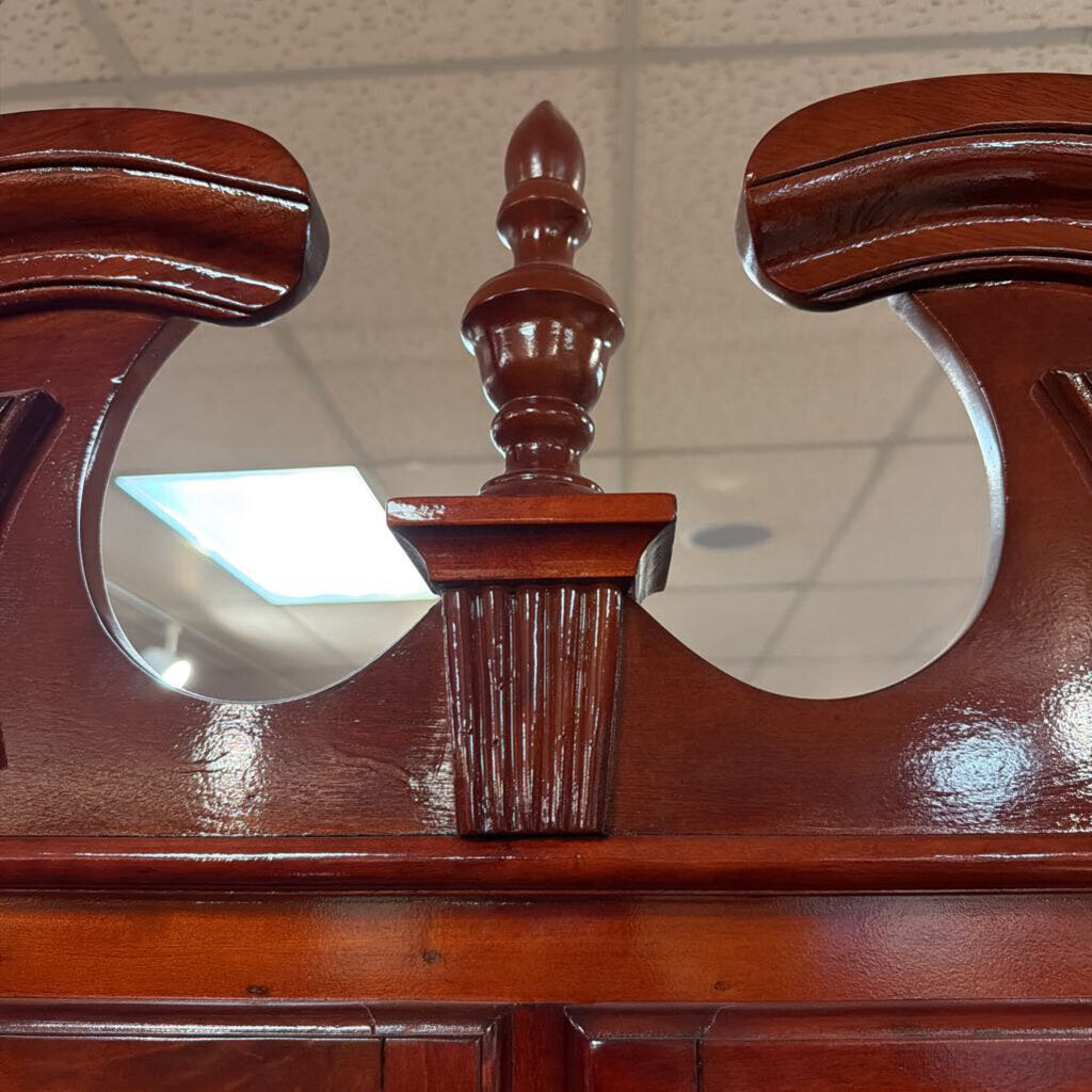 Cherry Finish China Cabinet