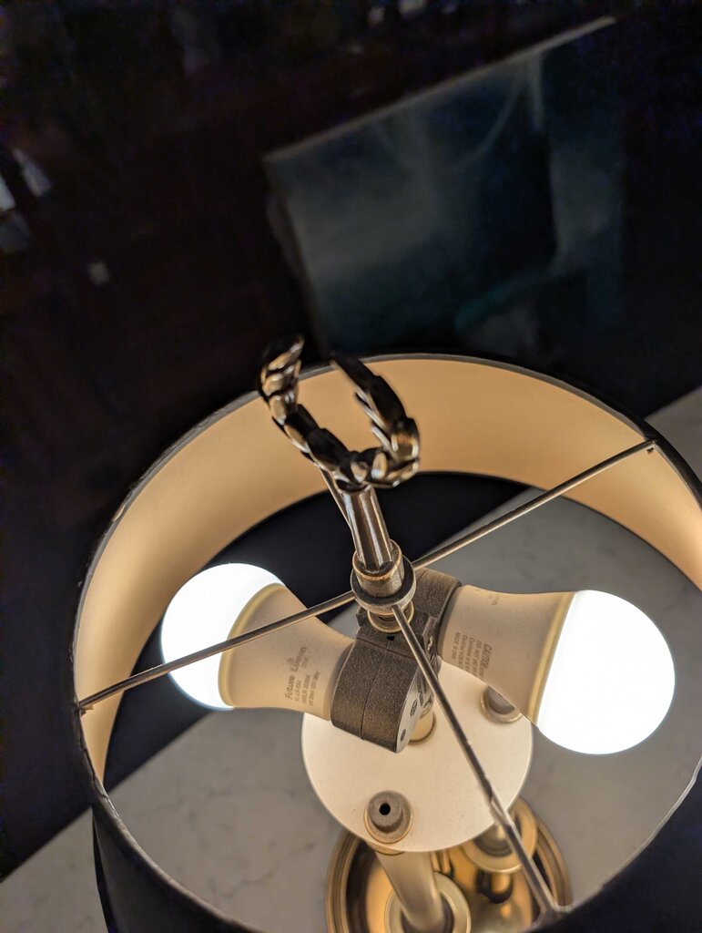 Vintage Bouillotte Style Table Lamp