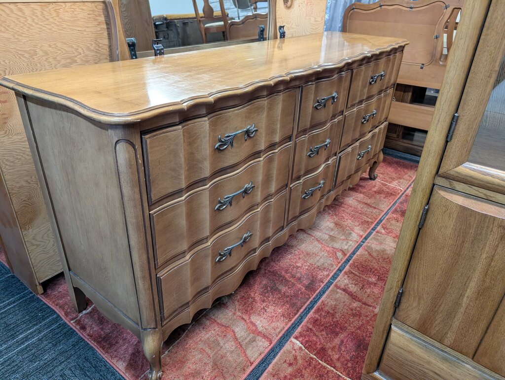 Country French Dresser With Mirror