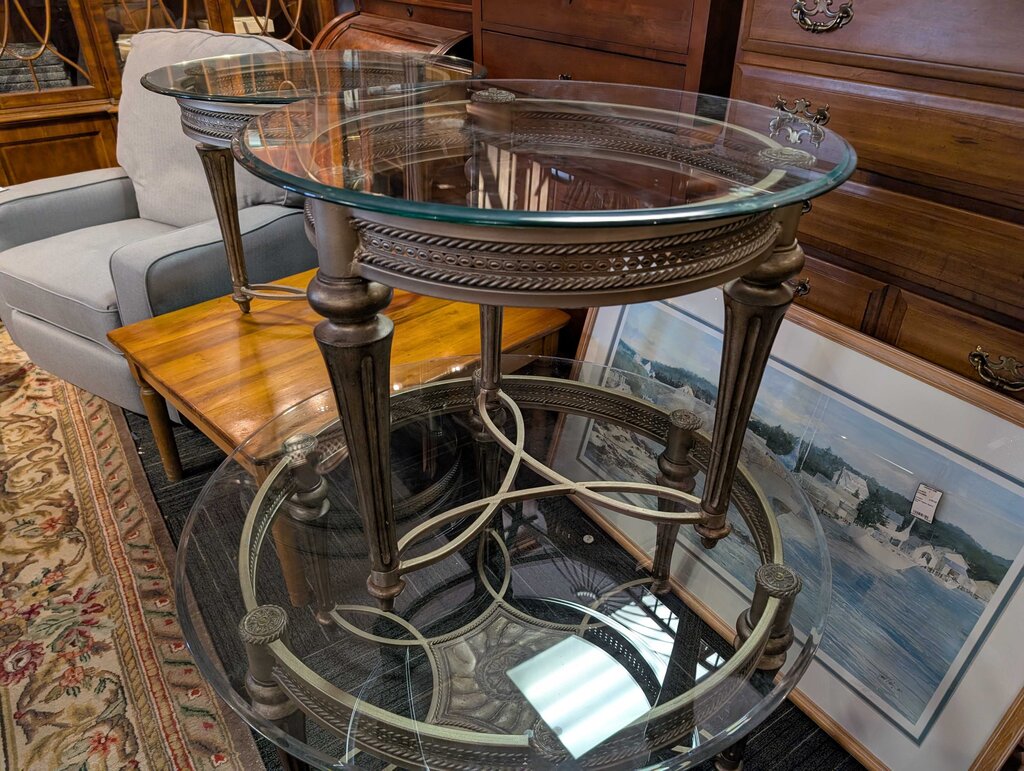 Glass Top Side Table