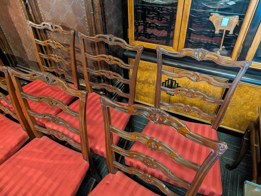 Ten Mahogany Chippendale Dining Room Chairs