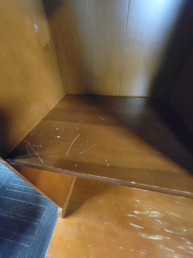 Maple Desk With Bookshelf Top