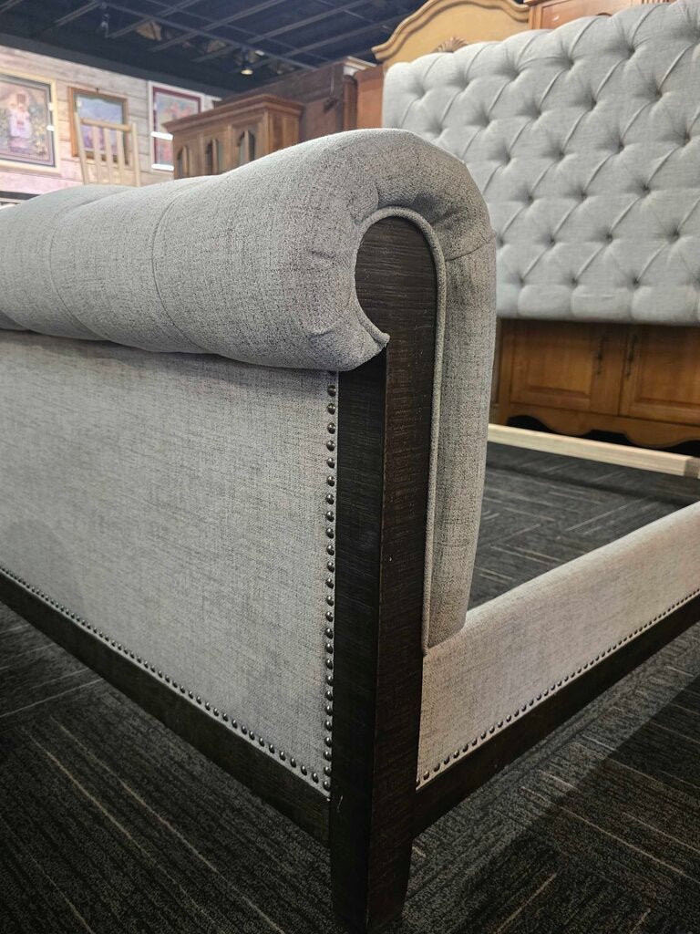 King Upholstered Tufted Panel Bed by Ashley