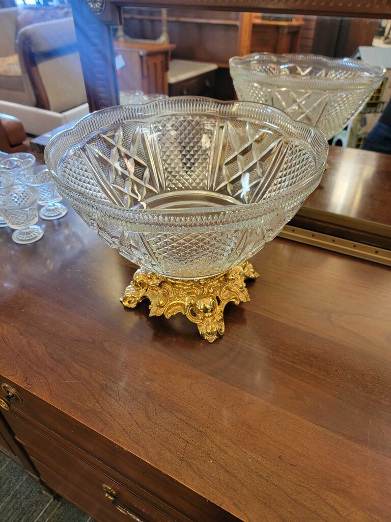 Vintage Lancaster Colony Punch Bowl and Cup Set