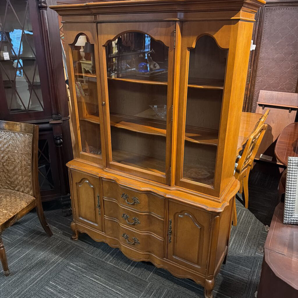 Vintage French China Cabinet by Bassett