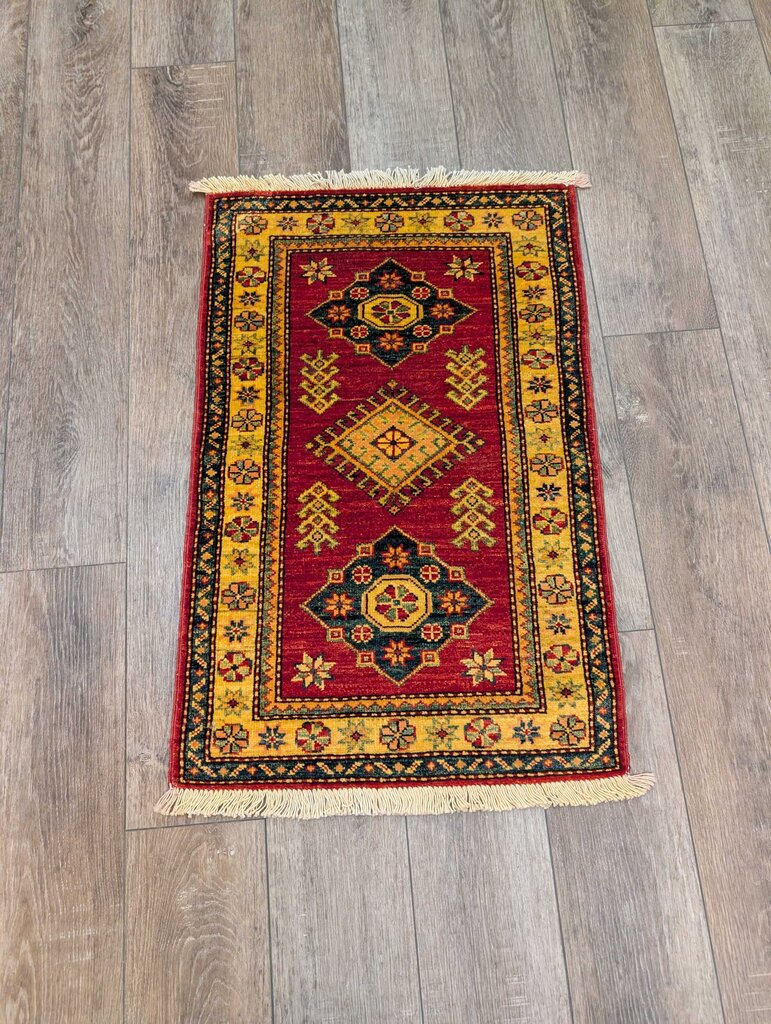 Hand Woven Wool Rug 39'' x 24''