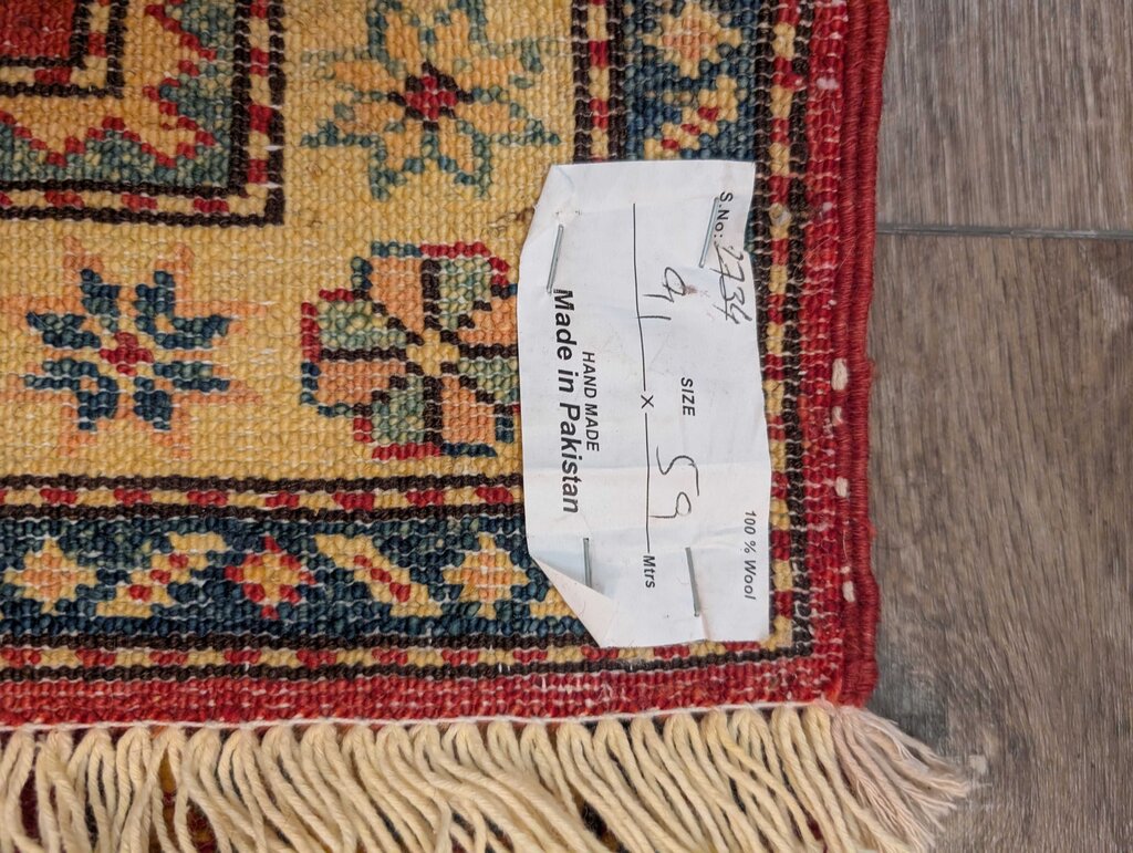 Hand Woven Wool Rug 39'' x 24''