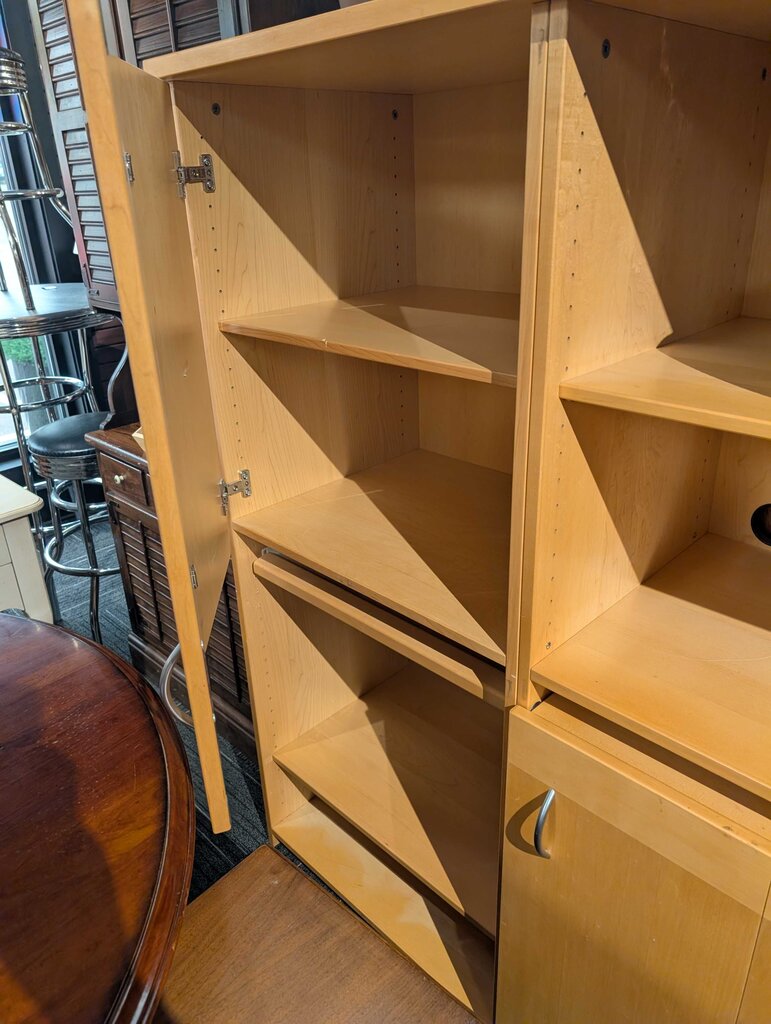 Work Station Cabinet With Pull Out Desk