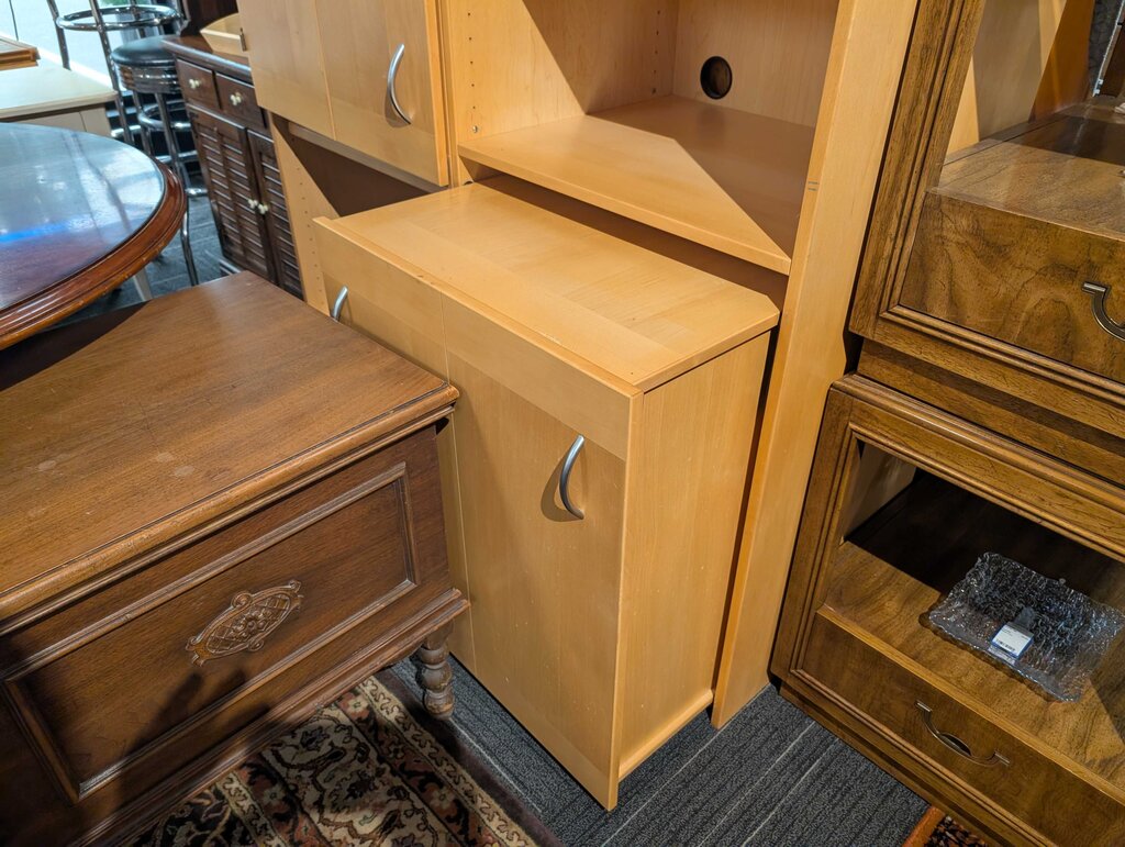 Work Station Cabinet With Pull Out Desk