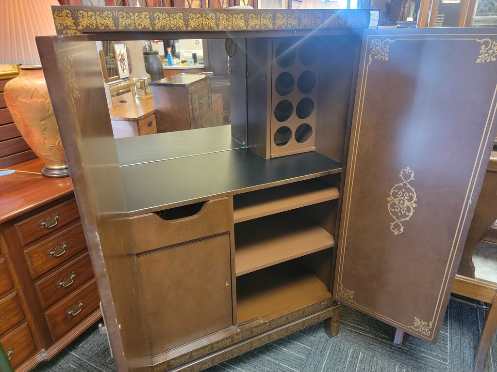 Drexel Heritage Chinoiserie Bar Cabinet