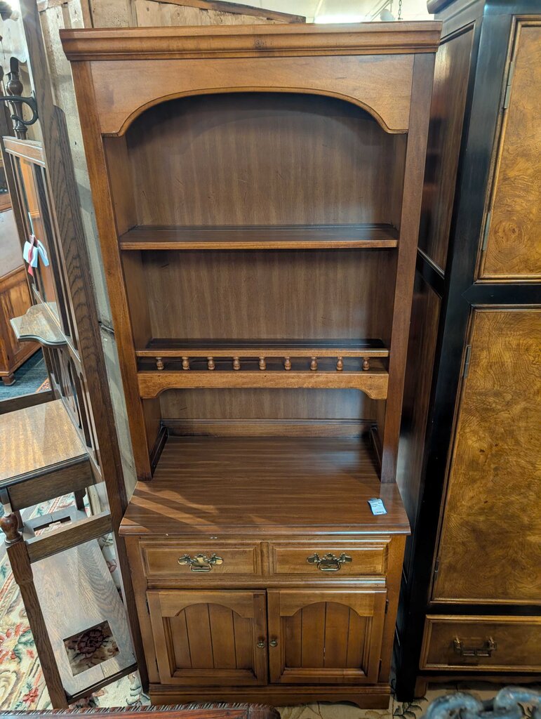 Maple Cabinet With Bookshelf
