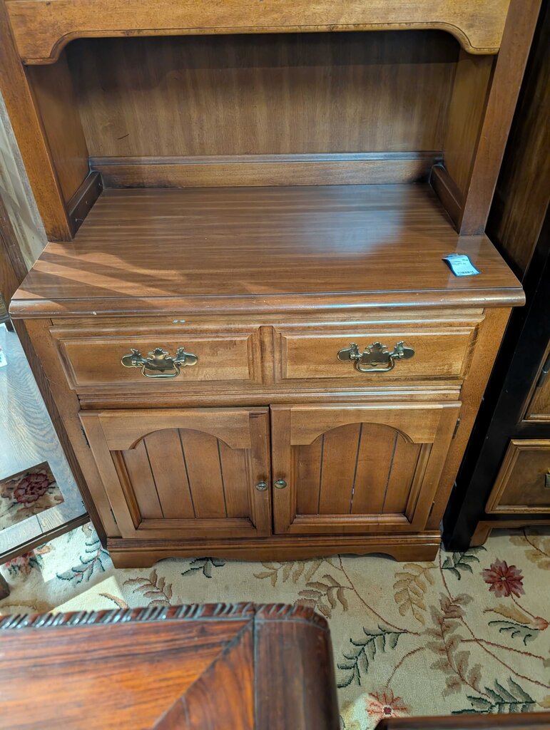Maple Cabinet With Bookshelf