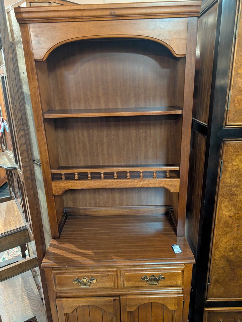 Maple Cabinet With Bookshelf