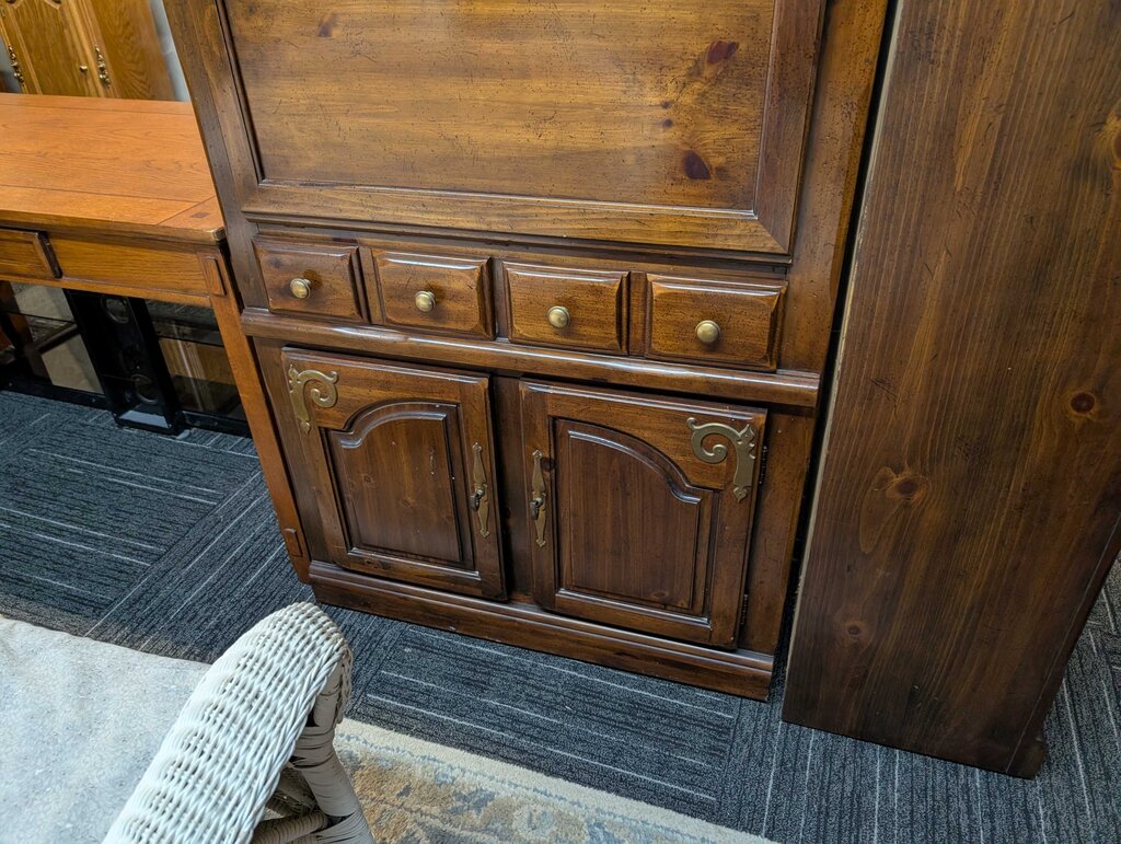 Vintage Pine Storage Cabinet