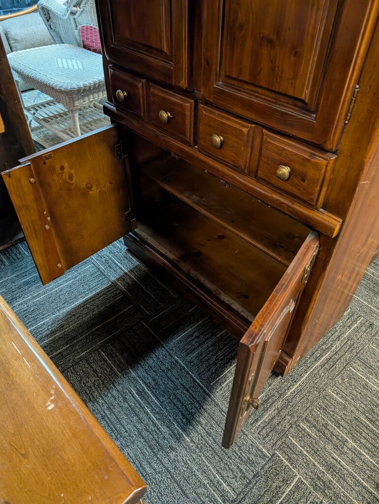 Vintage Pine Storage Cabinet
