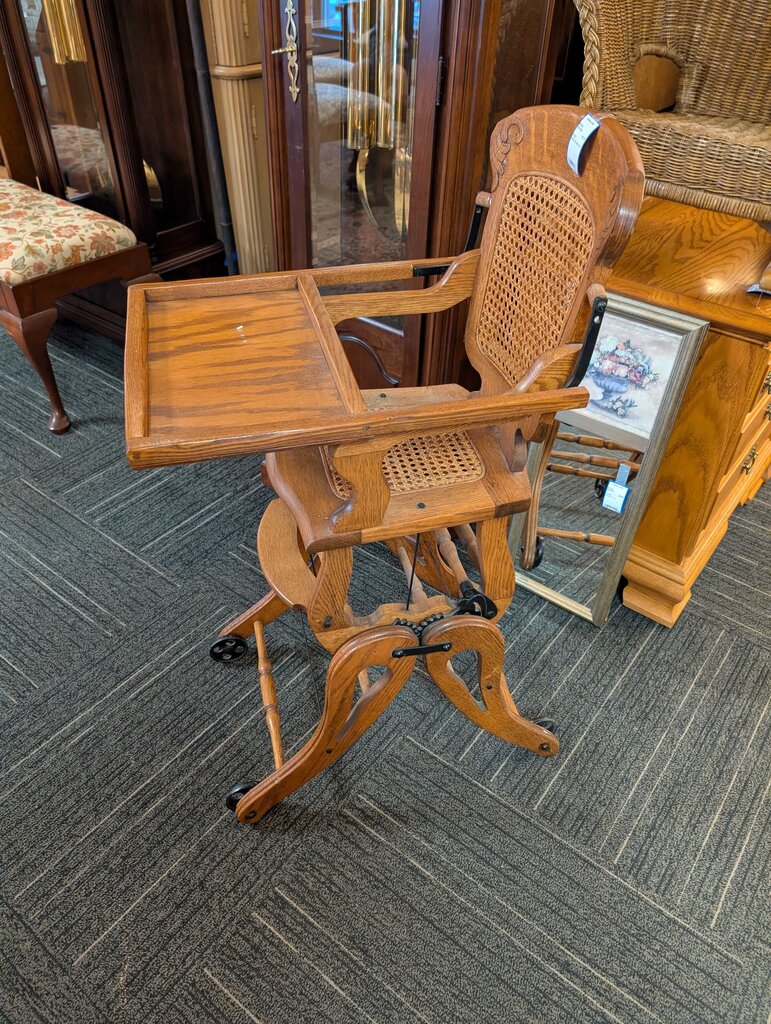 Antique Oak High Chair