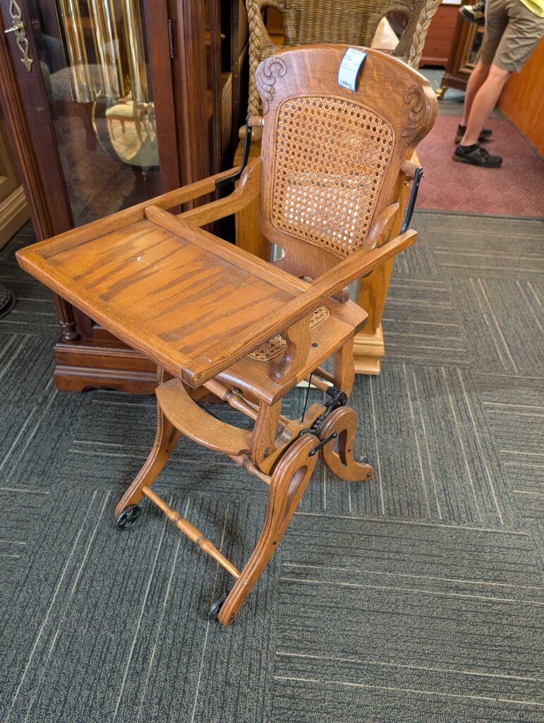 Antique Oak High Chair