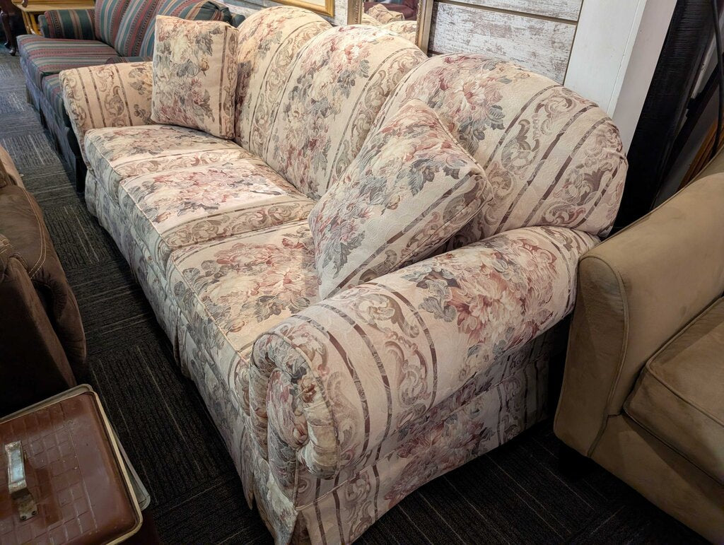 Vintage Floral Sofa By Broyhill