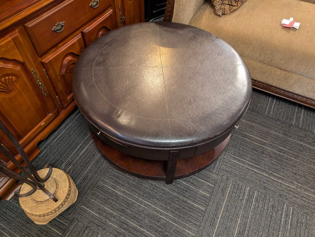 Upholstered Top Coffee Table