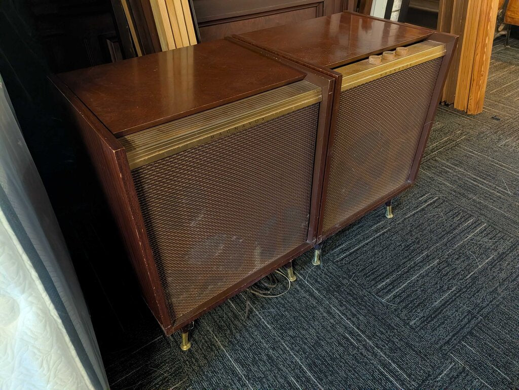 Vintage Magnavox Record Player With Record Cabinet