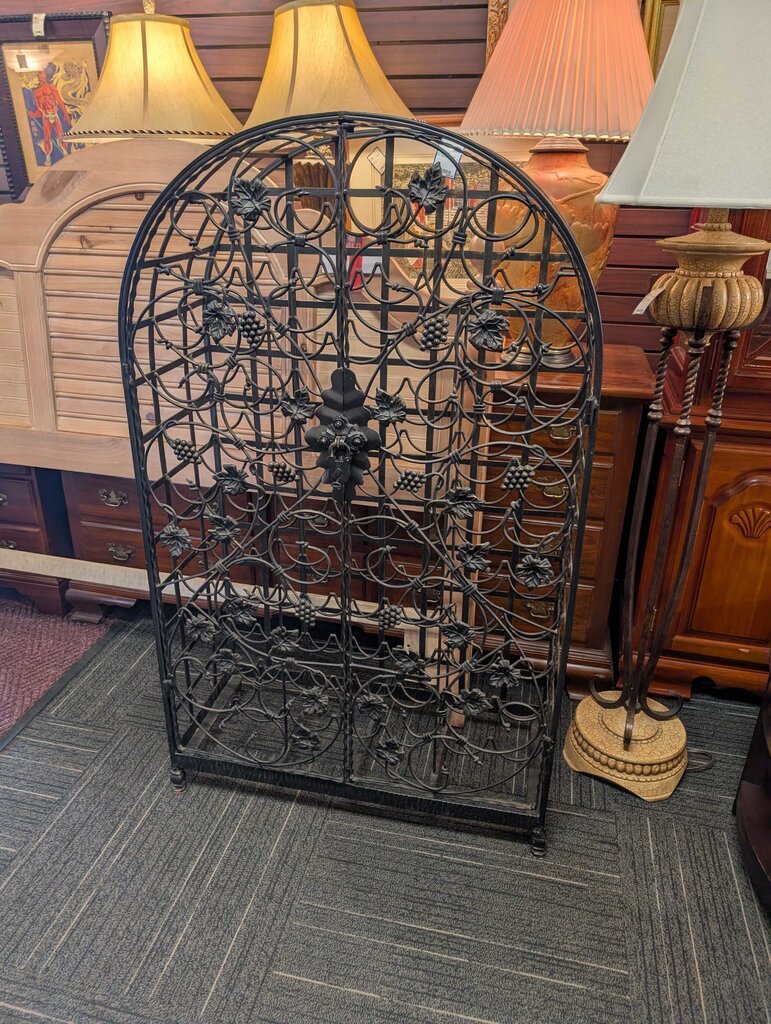 Decorative Wrought Iron Wine Rack