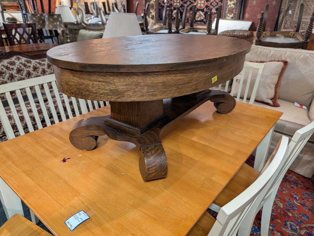 Antique Oak Oval Coffee Table
