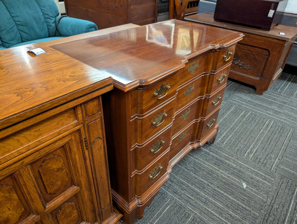 Solid Cherry Block Front Four Drawer Bachelors Chest by Knob Creek