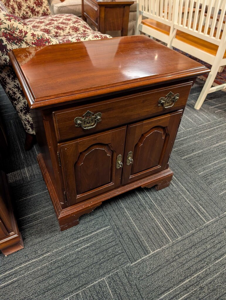 Solid Cherry Nightstand by Knob Creek