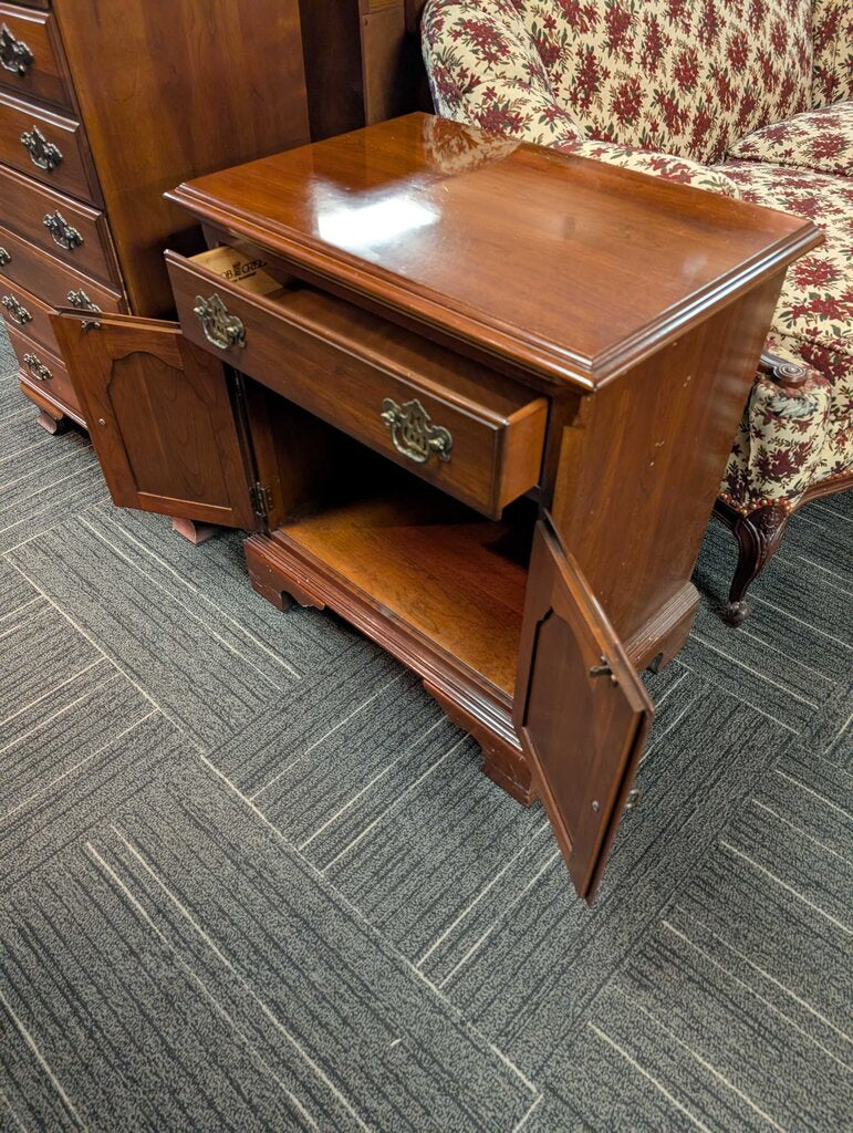 Solid Cherry Nightstand by Knob Creek