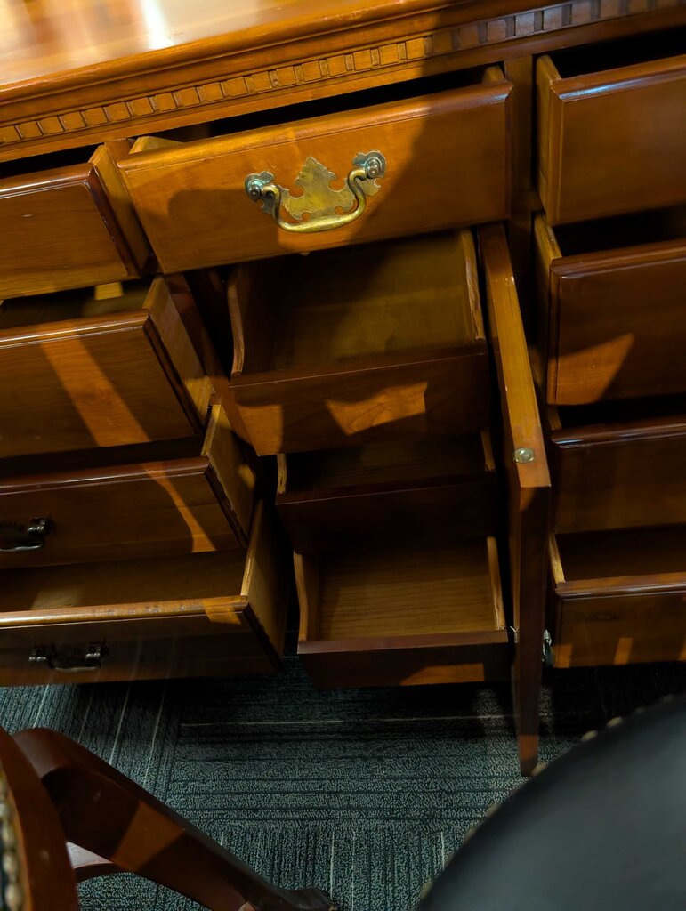 Solid Cherry Twelve Drawer Dresser by Davis Cabinet Company